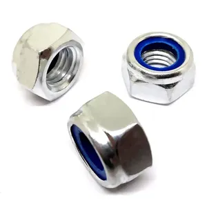 <span class=keywords><strong>M16x2</strong></span> Pitch Nylon chèn Hex khóa Nuts đen mạ tự khóa dừng <span class=keywords><strong>Nut</strong></span> cho xây dựng công nghiệp ốc vít - Product Image 6