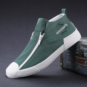 Zapatos Casuales de Lona para Hombre, Primavera/Verano, Diseño Moderno con Doble Cremallera, Transpirables - Product Image 2