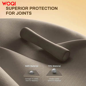 Tapis de yoga Woqi 6 mm d'épaisseur, TPE antidérapant, rectangulaire, pour la remise en forme à domicile, usage universel, couleur graphite - Product Image 4