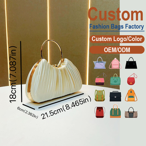Pleated Satin Evening <b>Clutch</b> – Factory Direct Supply for <b>Wedding</b> & Gala Accessories - Product Image 2