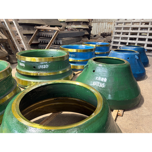 Pièces de concasseur à cône en acier à haute teneur en manganèse Mn18Cr2 : Revêtement de bol concave et manteau pour GP200, GP300, <span class=keywords><strong>GP500</strong></span> - Product Image 2