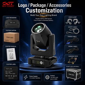 Faro Laser a Testa Mobile 120W con Sorgente Laser 60W, Fascio da 1 Grado, DMX512 RDM 16/18CH, Prisma 8+48, Attrezzatura Scenica per Nightclub - Product Image 2