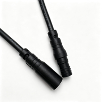 Connecteur circulaire mâle-femelle IP68 à 3 broches pour l'assemblage de prises, idéal pour la connexion de signal et d'alimentation des équipements extérieurs