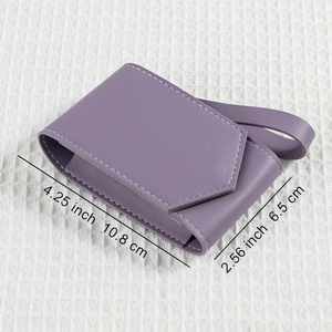 Mini Estuche de Lápiz Labial de Cuero con Espejo, Bolsa Personalizada para Brillo Labial, Organizador de Cosméticos - Product Image 5