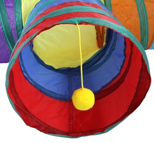 <span class=keywords><strong>Tunnel</strong></span> interactif en forme de T pour animaux de compagnie, toile, tissu pliable, <span class=keywords><strong>tunnel</strong></span> pour chat, jouets pour chat arc-en-ciel - Product Image 5