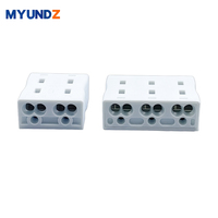 Bloc de jonction rapide à 3 positions à profil bas 904M-3, connecteur enfichable sans filetage, 450V 24A pour éclairage de bandes LED