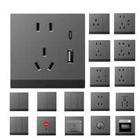 Prise murale intelligente PC Panel EU avec contrôle Wi-Fi et Zigbee, interrupteur intelligent 16A 110V-250V, compatible Tuya, Google, Alexa