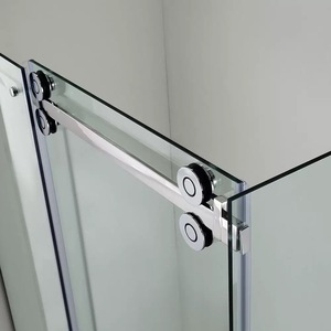 Usine personnalisé en acier inoxydable porte de <span class=keywords><strong>baignoire</strong></span> sans cadre simple écran de douche <span class=keywords><strong>coulissant</strong></span> en verre trempé - Product Image 4