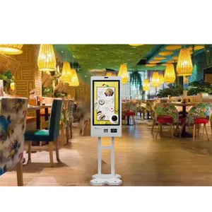 Crtly Stand Alone Retail Self Order Checkout Scanner With Checkout Desk Self Service Machine Mcdonalds Kiosk
