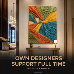 Vibrante Arte de Pared Geométrico Tejido <span class=keywords><strong>en</strong></span> <span class=keywords><strong>3D</strong></span> Multicolor, Decoración Hecha a Mano <span class=keywords><strong>para</strong></span> Hoteles, Restaurantes y Comedores Privados, Personalizable al por Mayor - Product Image 4