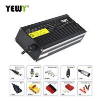 Chargeur de batterie au lithium Lifepo4 YEWY 300W IECEE CB étanche 24v10amp 36v7amp 48v5amp pour batteries au plomb-acide