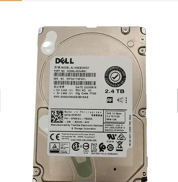 सर्व के लिए कैडी के साथ 2.4t Sas 10k 2.5 Hdd के लिए नया मूल