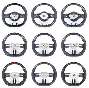 Volant en fibre de carbone et cuir avec palettes de changement de vitesse pour <span class=keywords><strong>Mercedes</strong></span> <span class=keywords><strong>C300</strong></span> <span class=keywords><strong>4Matic</strong></span> E350 <span class=keywords><strong>4Matic</strong></span> - Product Image 3