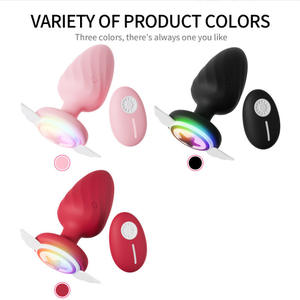 Ragazze fabbrica all'ingrosso spina anale lampeggiante telecomando vibrante BDSM giocattolo anale prostata massaggiatore anale vibratore anale - Product Image 2