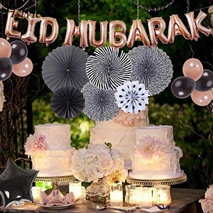 Musulmano Palloncino Eid <span class=keywords><strong>Mubarak</strong></span> Decorazione Foglio di Alluminio Ventaglio di Carta Oro Rosa Palloncino Set Lettera Palloncino EID <span class=keywords><strong>Mubarak</strong></span> SET0561 - Product Image 6