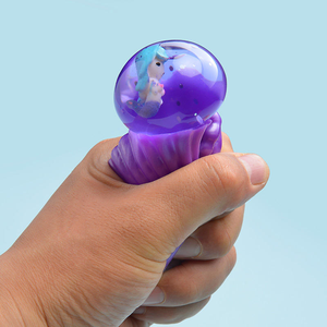 2025 Factory Sell Custom Seashell Shape <b>Squeeze</b> <b>Ball</b> Squishy Shell Toy With Water Jelly Inside - Product Image 4