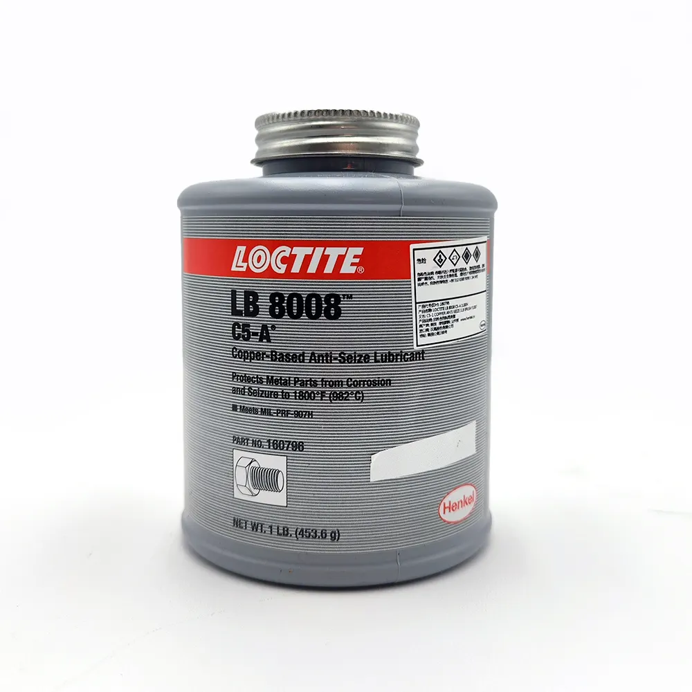 Henkel LOCTITE LB 8008 C5-A, 1 фунт, серебряная основа, противоприкусная смесь из нержавеющей стали, болт, противоскользящее смазочное средство