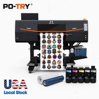 PO-TRY de haute précision Durable Roll-to-Roll UV DTF Imprimante entièrement automatique UV Machine d'impression à encre à bas prix