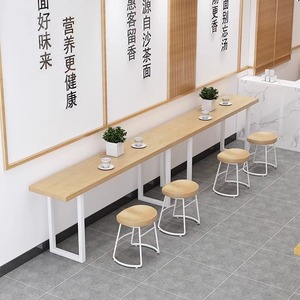 Juego de Mesa y Sillas de <span class=keywords><strong>Bar</strong></span> Modernas de Estilo <span class=keywords><strong>Rock</strong></span>, Montadas en la Pared y con Patas Altas, para Uso en Hoteles, Muebles Comerciales Duraderos - Product Image 5