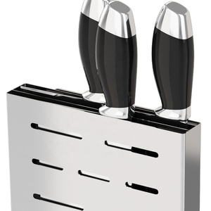 Estante de cuchillos de cocina de acero inoxidable 304 desmontable y ensamblable con doble nivel, estante para condimentos, accesorio de cocina - Product Image 5