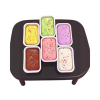 Boîte d'emballage personnalisée en PU pour gâteaux, crèmes glacées et chocolats ultra-doux, type pression, pour filles et garçons, idéale pour l'export.