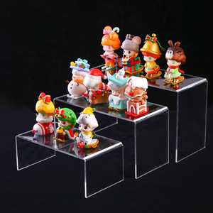 Acrylic Display Stand For Pop Maru Figurines U Shaped Desktop Storage Rack Transparent Plastic No Installation Required - Product Image 1