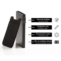 Dompet kartu kredit pemblokir Rfid pria, dompet pria minimalis cerdas, wadah kartu ID Bank tipis logam, dompet kartu kredit pemblokir Rfid