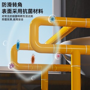 Barras de Apoyo Jiuheng LzS-530 de Plástico y Acero Inoxidable Antideslizantes para Baño - Product Image 4
