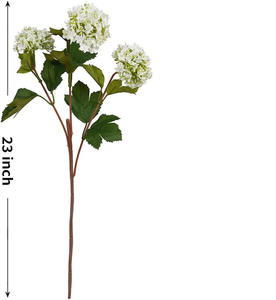 Fleurs d'hortensia artificielles en gros, 3 têtes, impression 3D, toucher réel, pour décoration de mariage, maison et fête - Product Image 2