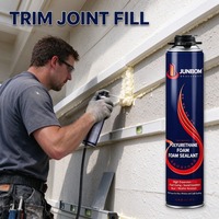 JUNBOM Mastic d'étanchéité rouge en polyuréthane, barrière anti-humidité, isolation phonique pour les joints de construction et les projets d'installation