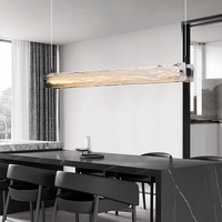 Lustre suspendu en verre de style italien nordique, nuage, pour salle à manger, bar, longue bande