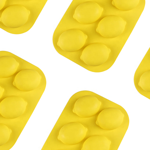 6-Cavity Non-Stick Eco-Friendly Bakeware Tray 3D Lemon Shaped Food-Grade <b>Silicone</b> Cake Mold - Product Image 5