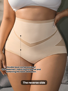<span class=keywords><strong>Faja</strong></span> Moldeadora de Cintura Alta <span class=keywords><strong>para</strong></span> Mujer, Control Firme, Sin Costuras, Transpirable, Tallas 3XL 4XL, Reductora de Abdomen - Product Image 2
