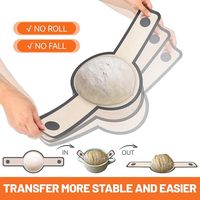 Tapis de cuisson en silicone pour cocotte hollandaise - Lot de 2, poignée longue, résistant à la chaleur 500F/260C, antistatique, antiadhésif, compatible lave-vaisselle LFGB