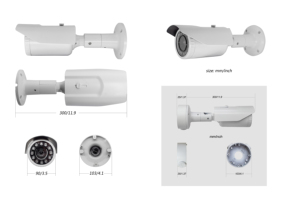 5x 2.8-12mm Hướng dẫn sử dụng không thấm nước CCTV An Ninh Bullet Video Camera 2MP 5MP 8MP 45m IR Ngoài Trời 4in1 Analog tầm nhìn ban đêm <span class=keywords><strong>DVR</strong></span> OEM - Product Image 6