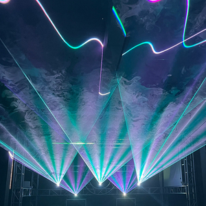 Luce Laser RGB Knight 10w per DJ, <span class=keywords><strong>Discoteca</strong></span>, Palcoscenico, Feste e Spettacoli con Animazioni per Locali Notturni - Product Image 5