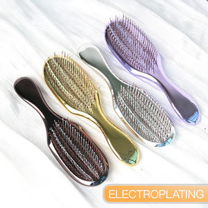 Brosse à cheveux à ailettes personnalisée, brosse à cheveux volumineuse, massage profond du cuir chevelu pour femmes - Product Image 2