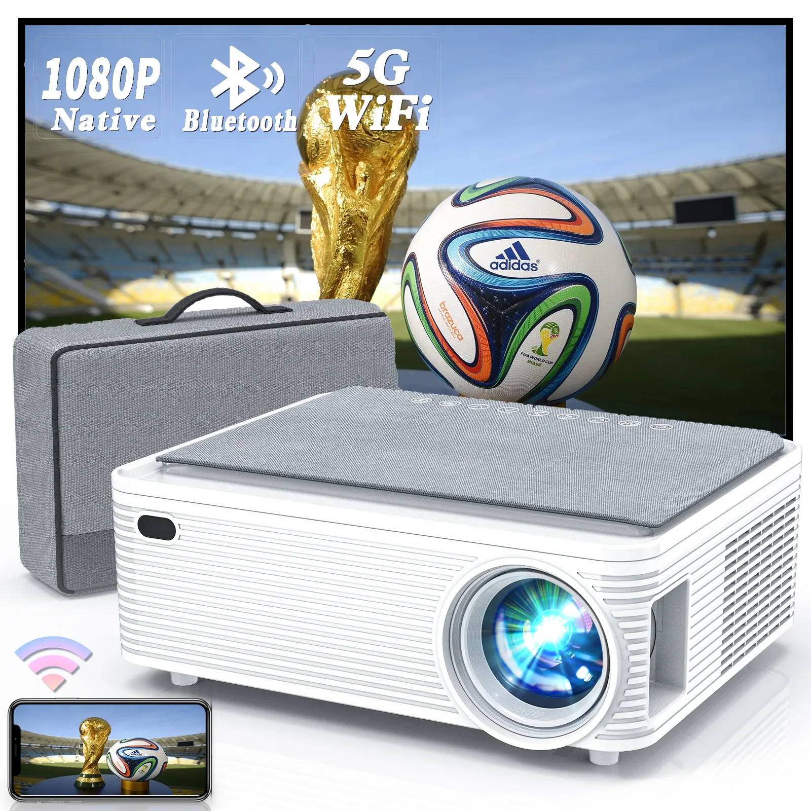 ZAOLIGHTEC X5 PS400X9500 Lumens XGA HDMI Networkable Short Throw Projector for Home and Office