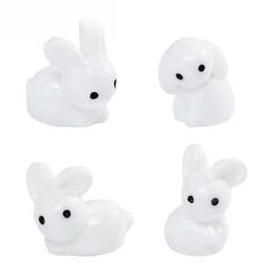 สินค้าใหม่ของเว่ยจิสประกอบด้วยตุ๊กตากระต่ายสีขาวขนาดเล็กน่ารักแบบการ์ตูน, ของตกแต่งสวน DIY และของตกแต่งโต๊ะทำงานหรือ - Product Image 5