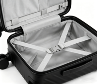 Valise à roulettes légère et compacte de 18 pouces, à faible coût, pour l'embarquement en avion, avec roues silencieuses à double rangée, compatible TSA, OEM/ODM