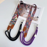Lanière bandoulière simple pour iPhone 17 16 15 Pro Max, motif totem vintage, design à double cordon tressé
