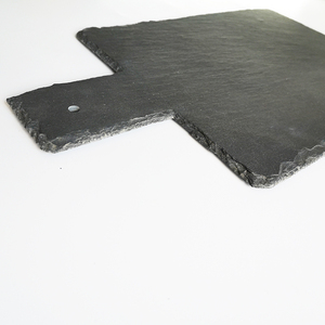 Noir <span class=keywords><strong>ardoise</strong></span> <span class=keywords><strong>plaque</strong></span> de service alimentaire, plaques de pierre dîner noir <span class=keywords><strong>ardoise</strong></span> avec poignées <span class=keywords><strong>pour</strong></span> le dîner - Product Image 4