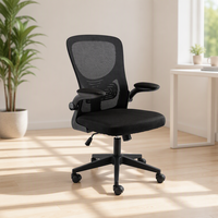 Chaises de bureau ergonomiques pivotantes et réglables en tissu maillé, avec coussin en éponge rafraîchissante de haute qualité et design contemporain