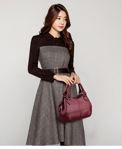 Bolso de mano de cuero sintético para mujer, de lujo, con asa superior, bandolera, de moda, para hombro - Product Image 2