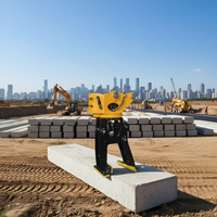 Pince à pierres de bordure pour excavatrice SLN 2-4 tonnes avec ouverture de mâchoire maximale de 420 mm - Construction durable