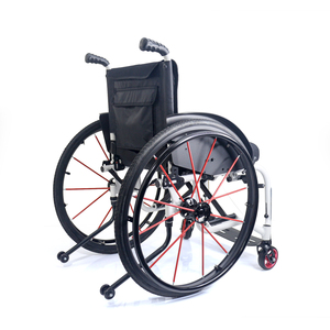 Nueva Silla de Ruedas Deportiva de Fibra de Carbono con Rueda Grande de Liberación Rápida para TLS725LQ, Ancho de Asiento de 41 cm, Suministros para Terapia de Rehabilitación - Product Image 5