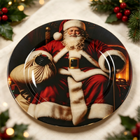 Assiettes de Présentation Plates en PP Personnalisables de Luxe 13 Pouces Légères Durables Réutilisables 50 Pièces Vaisselle pour la Maison et les Hôtels Vente Directe