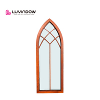 Ventanas Modernas para Casa, Diseño de Madera, Ventana Abatible con Manivela, Ventana Arqueada para Villa, Ventanas con Forma de Arco
