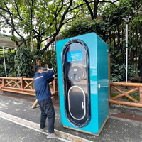 Distributeur automatique d'eau à osmose inverse 24 heures sur 24 vend de l'eau purifiée, prend en charge l'insertion de pièces et le balayage de cartes