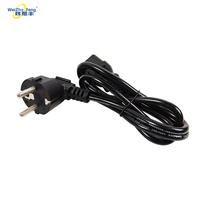 Kabel Daya SJTW Turki Eropa CEE C13 untuk Elektronik Konsumen dan Komputer 1.5m